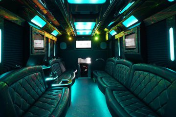 inside a party bus Ann Arbor